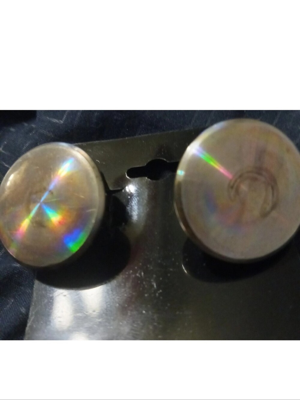 Universal Iridescent Cufflinks 1960s Vintage